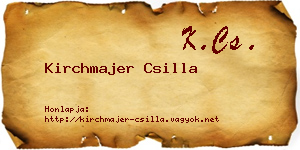 Kirchmajer Csilla névjegykártya